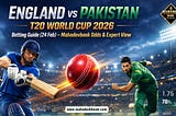 England vs Pakistan T20 World Cup 2026 Betting Guide (24 Feb) — Mahadevbook Odds & Expert View