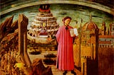 Domenico di Michelino (1417–1491), La Divina Commedia di Dante. Essa imagem está sob domínio público