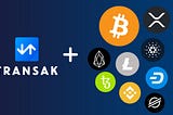 Transak supports BTC, XRP, LTC, BNB, XTZ and 215 more cryptocurrencies