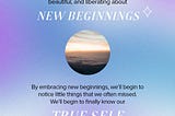 Embracing New Beginnings