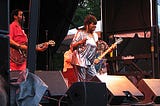 picture of Koko Taylor singing at a music festival