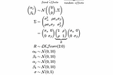 Simulation-based linear mixed effect regression models with stan