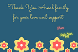 A Love gift for Amal Family