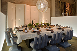 Be creative to decor dining table for festive parties and dinners