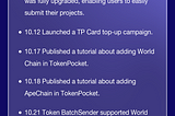 TokenPocket Monthly Report — October 2024