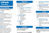 UiPath Cheat Sheet