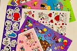 Snoopy,Woodstock Peanuts Characters Vintage Stickers, Full Sheet Stickers,Joe Cool,Party,Fun,Good Job,Classic Snoopy & Gang stickers