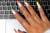 HOW TO TYPE WITH LONG FIXED NAILS