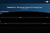 PowerChain —  Blockchain Explorer for Energy Case.