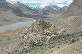 The buddhist monastery of Key Gompa in Himachal Pradesh, India