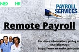 Reliable Remote Payroll and payment management service to increase the workflow of the medical…