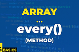 Basics of Javascript · Array · every() (method)