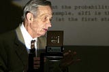 John Nash lecturing on probability theory.