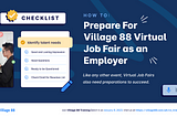 How to Prepare for Village 88 Virtual Job Fair as an Employer