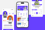 Podcast Mobile App UIUX Design | Figma