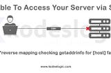 Fix: “reverse mapping checking getaddrinfo” SSH error