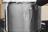 Milk boiling analogy for connecting to inner strength