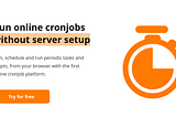 Schedule cronjobs online with Cronit