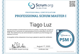 Porque eu deveria ter a certificação PSM-1 da Scrum.org?