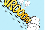 “vrooom” word image