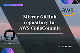 Mirror GitHub repository to AWS CodeCommit using GitHub Actions