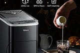 Silonn Ice Maker Countertop, 9 Cubes Ready in 6 Mins, 26lbs in 24Hrs, Self-Cleaning Ice Machine…