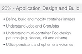 20% — Application Design and Build