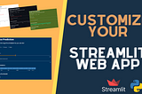 Make your Streamlit Web App Look Better