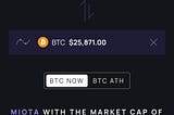 Miota’s price if it reaches Bitcoin marketcap