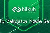 Create a Bitkub Chain Solo validator node.