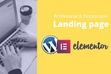 I will create wordpress landing page by elementor pro