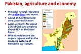 Pakistan is an agricultural country. 🌾