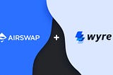 Convert Fiat on AirSwap with Wyre