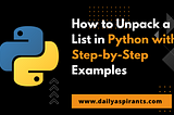 unpack list in python with example