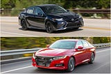 Is the 2021 Toyota Camry faster than the 2021 Honda Accord?