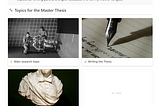 How to organize your Thesis with Notion
