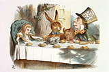 The Mad Hatter’s Tea Party, from Alice in Wonderland