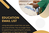 Education Email Lists With College Data Lists