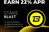 Staking Blast (BLAST) 22% APR. Passive income from Blast (BLAST).