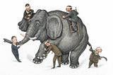 Six blind men and one elephants story : Touching Truth