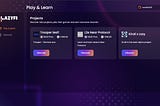 How to join a play and learn game on LazyFi