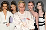 Pete Davidson surrounded by his ex-girlfriends