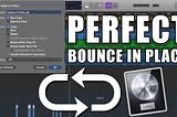 Bounce In Place in Logic Pro 10.5 tutorial Logic Pro X