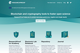 ResearchProof for Academy — a donation-based platform for scientists to prove moral authorship of…