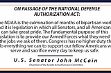 On Final Passage Of The National Defense Authorization Act