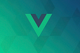The featured image for the article, Vue logo