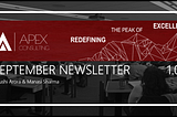 APEX Consulting September 2019 Newsletter