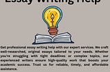 Best Essay Writing Help