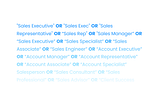 Popular tech job titles and their synonyms