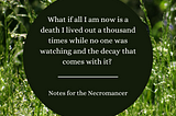 Notes for the Necromancer